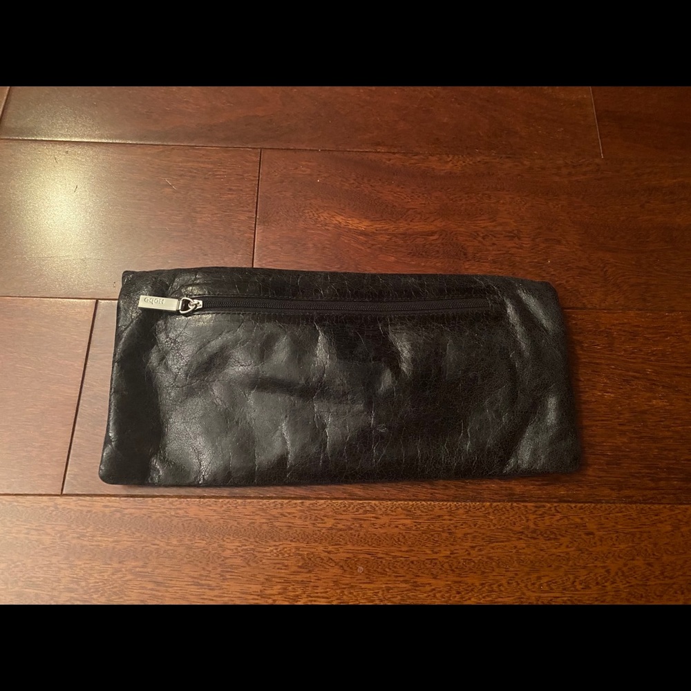 HOBO Distressed Leather Ruffle Clutch - Picture 2 of 4